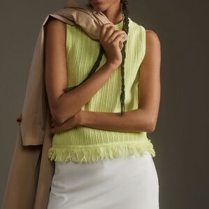 Sleeveless Fringe Sweater